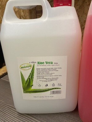Tekuté mydlo Aloe vera biela 5l